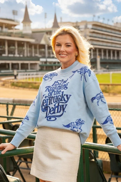 152nd Kentucky Derby Line Art Sweater