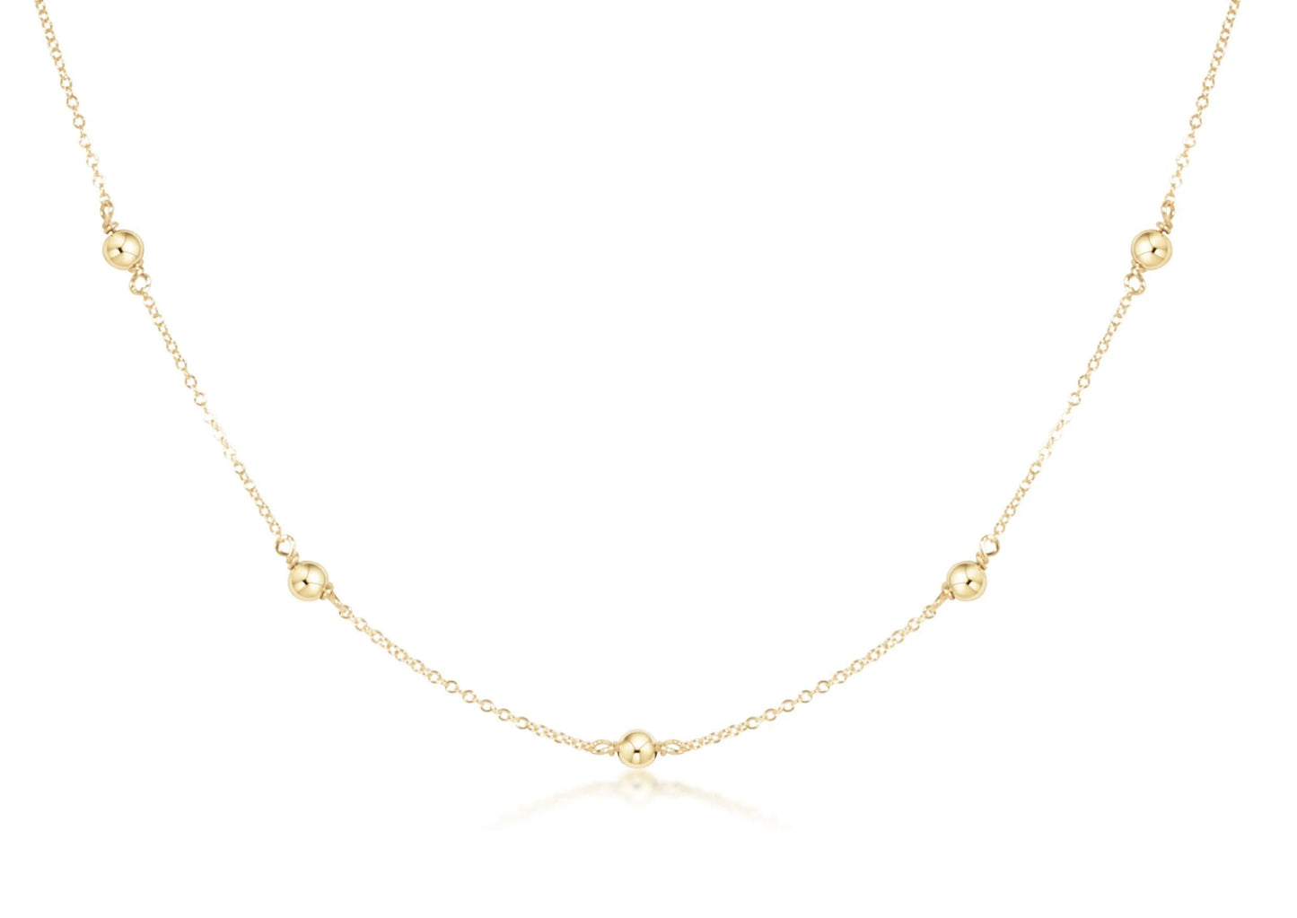 17" Choker Simplicity Chain Gold- Classic Gold 4mm