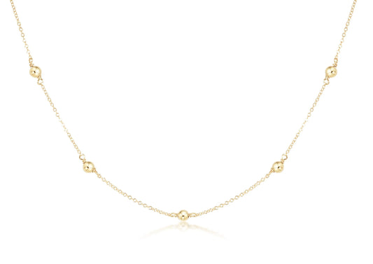 17" Choker Simplicity Chain Gold- Classic Gold 4mm
