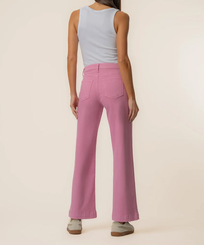 Meg High Rise Wide Leg in Cupcake