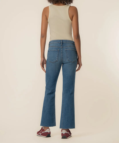 Kelsey High Rise Ankle Flare in Wonderful Wash