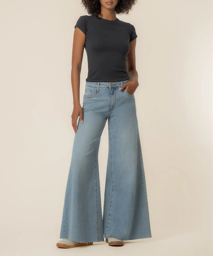 Blake High Rise Super Wide Leg in Transcendent Wash