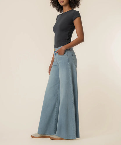 Blake High Rise Super Wide Leg in Transcendent Wash