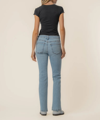 Kelsey High Rise Ankle Flare in Cure Wash
