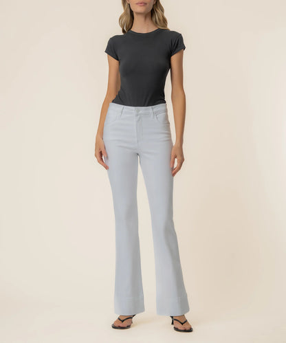 Stella High Rise Flare in Optic White