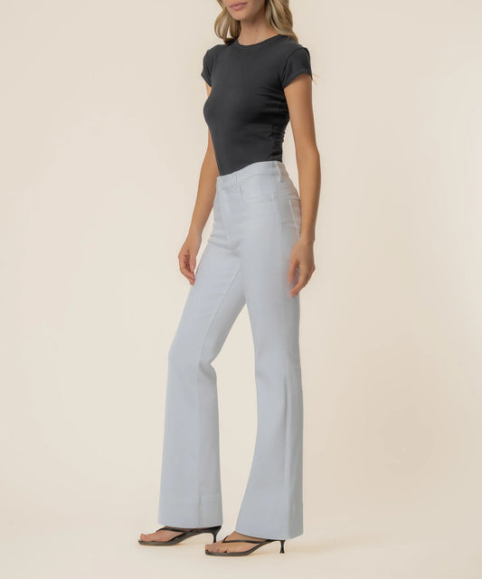 Stella High Rise Flare in Optic White
