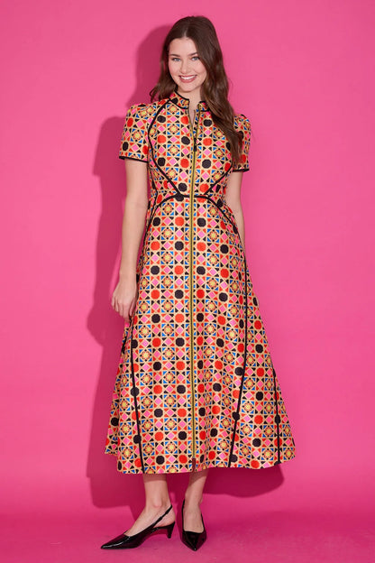 Zelle Dress in Palazzo