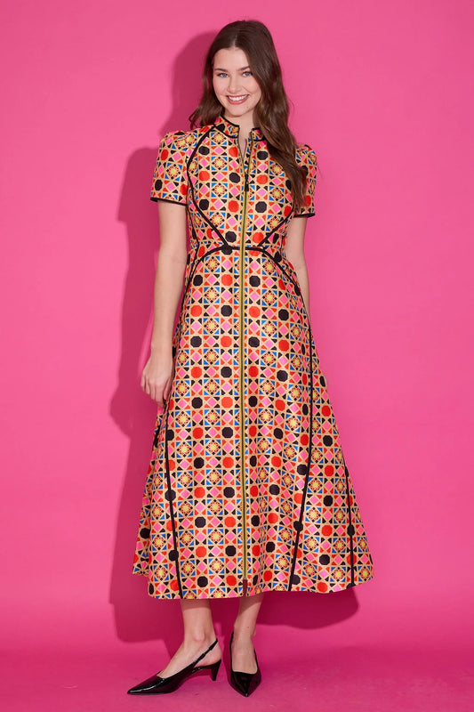 Zelle Dress in Palazzo