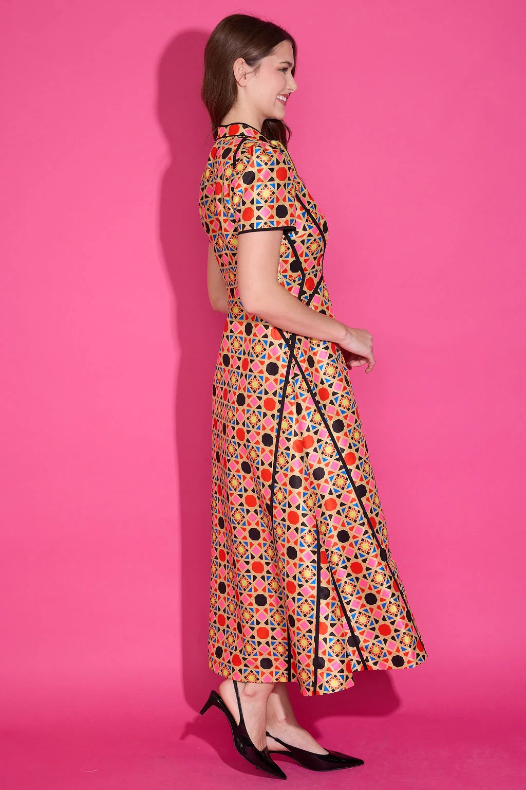 Zelle Dress in Palazzo