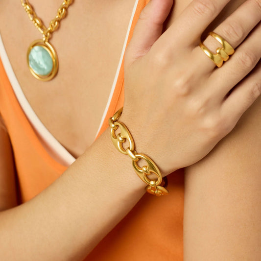 Laguna Gold Link Bracelet