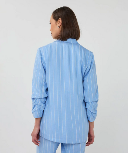 Linen Stripe Blazer