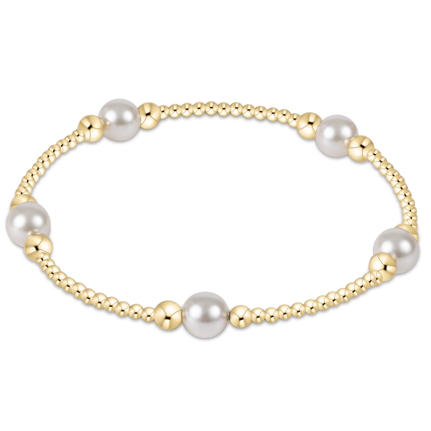 purpose pearl 6mm gold bracelet
