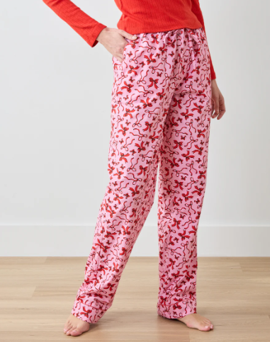 Red Ribbon Pajama Bottoms