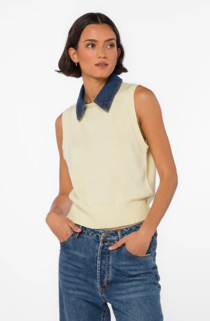 Renier Lemon Chiffon Vest