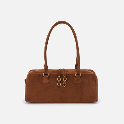 Large Suede Satchel