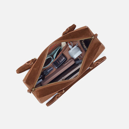 Large Suede Satchel