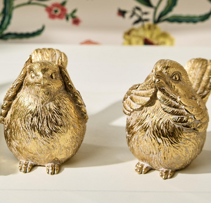 Gold Bird set of 3
