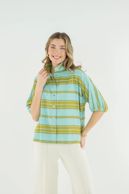 Bonny Top in Fringe Stripe