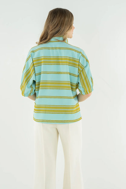 Bonny Top in Fringe Stripe
