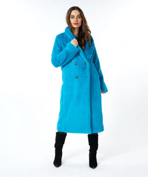 Fake Fur Collar Coat