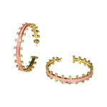 Pink Bradshaw Hoops