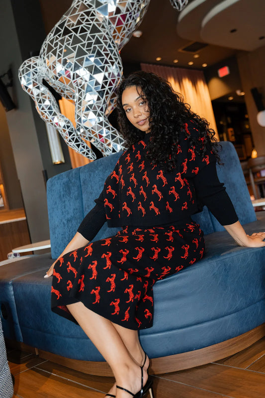 Leona Sweater in Black Herd