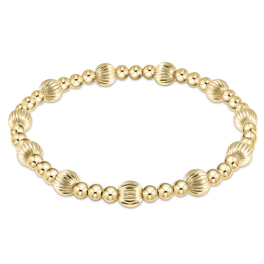 dignity sincerity gold 6mm bracelet