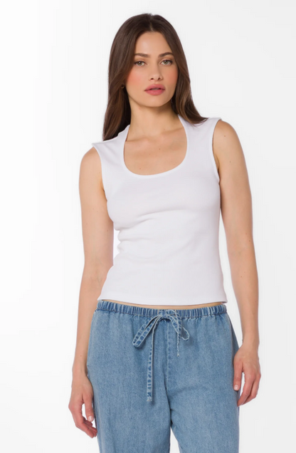 Hayes Ribbed Square Neck Tank