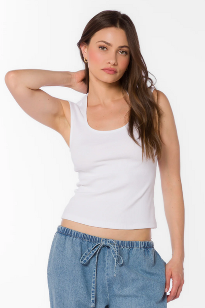 Hayes Ribbed Square Neck Tank