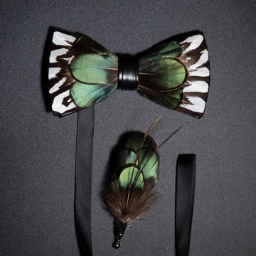 
            
                Load image into Gallery viewer, Feathered Bow Ties
            
        