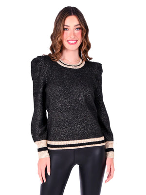 Julia Sweater Metallic Black