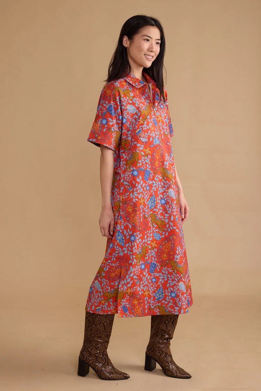 Monica Dress in Leopard Raj
