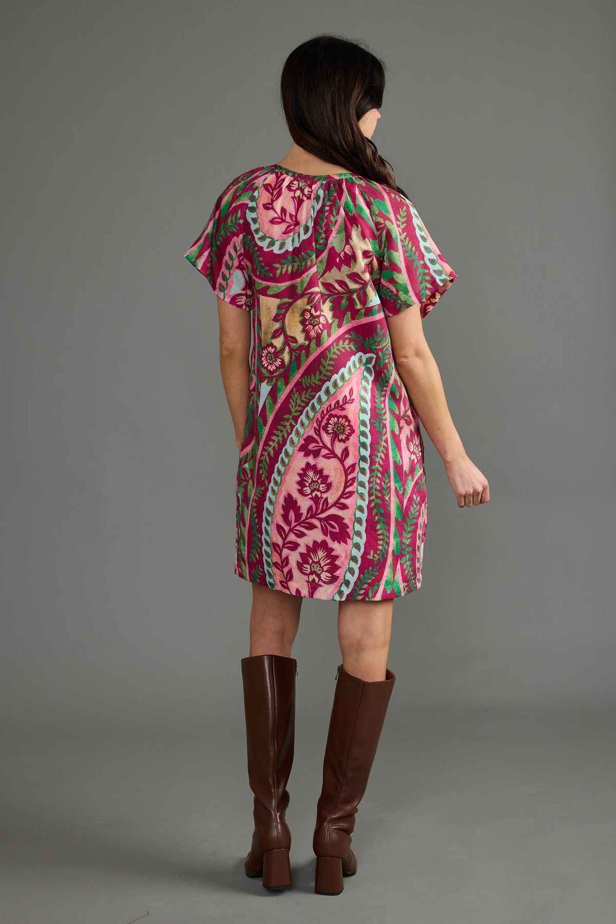 Alice Dress in Chianti Paisley