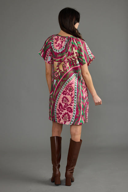 Alice Dress in Chianti Paisley