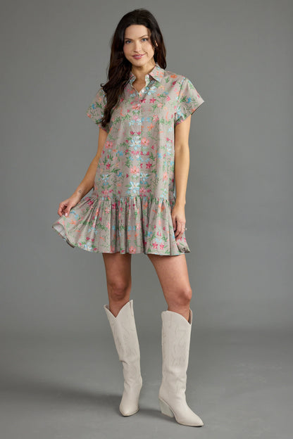 Jenny Dress in Trellis