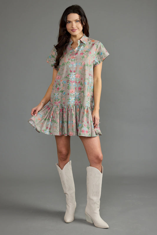 Jenny Dress in Trellis