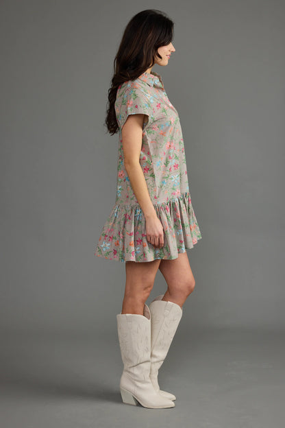 Jenny Dress in Trellis