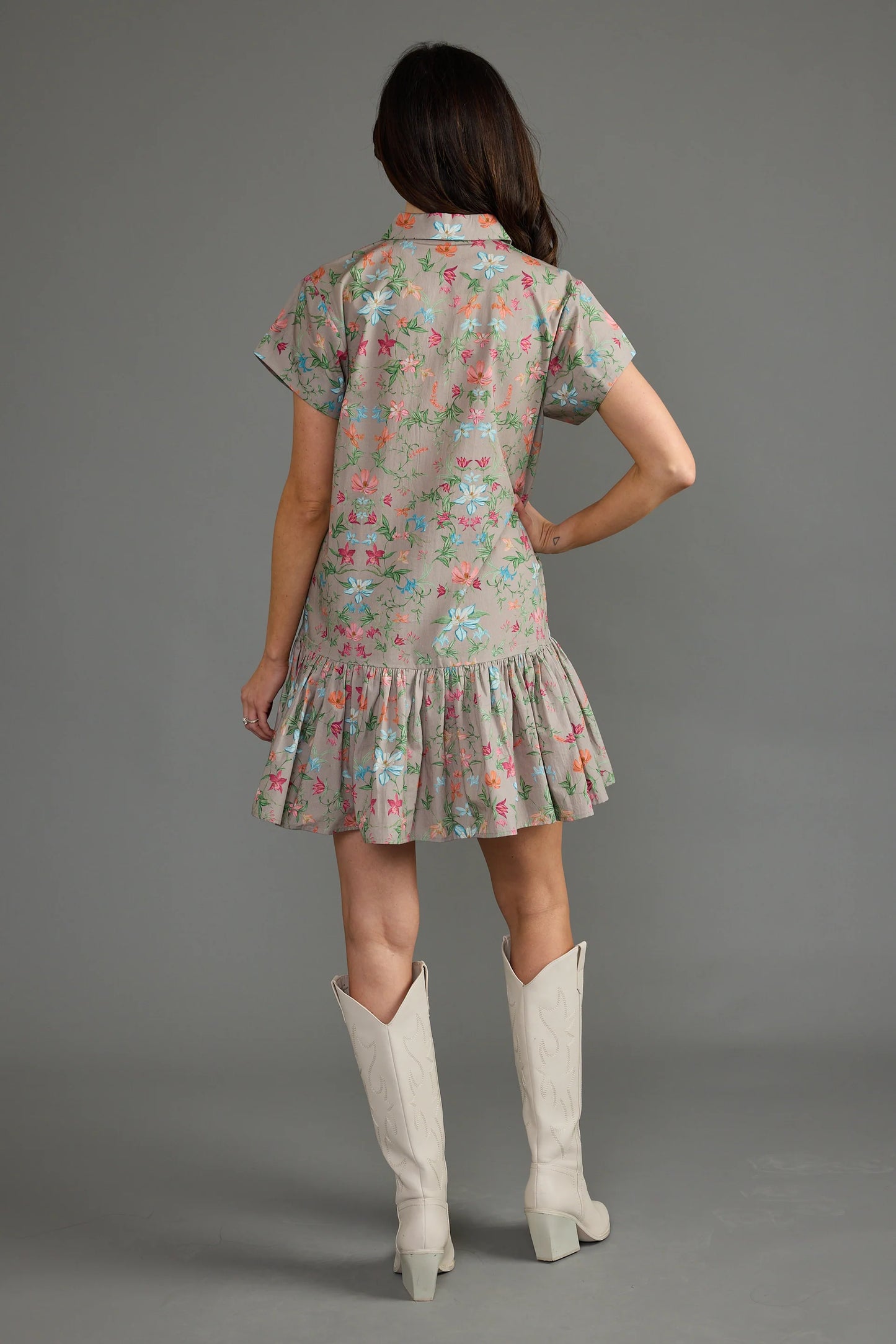 Jenny Dress in Trellis