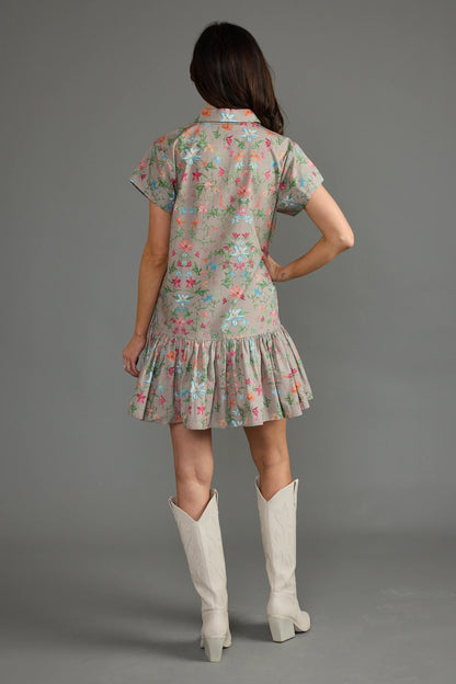 Jenny Dress in Trellis