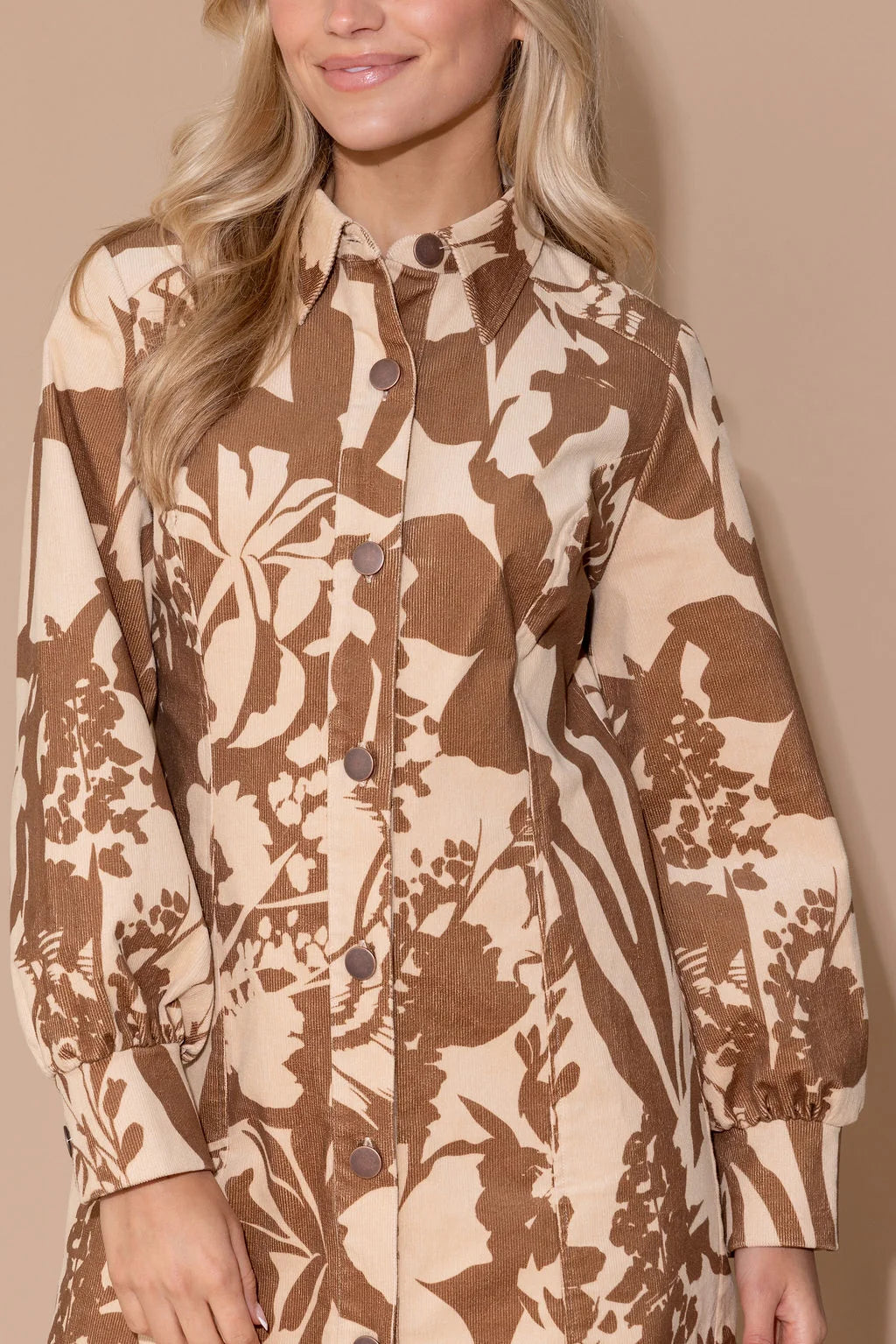 Harriet Dress in Sienna Shadow