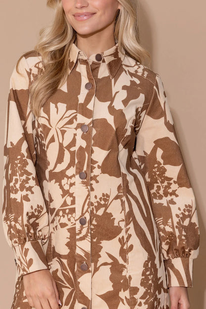 Harriet Dress in Sienna Shadow