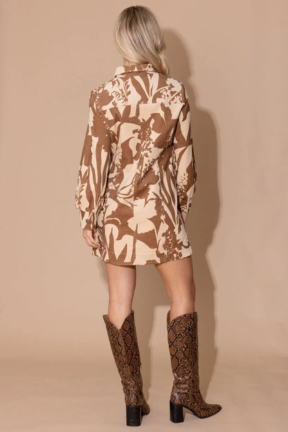 Harriet Dress in Sienna Shadow