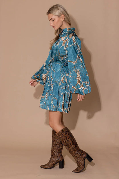 Adele Dress in Riverstone