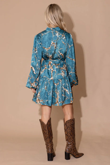 Adele Dress in Riverstone
