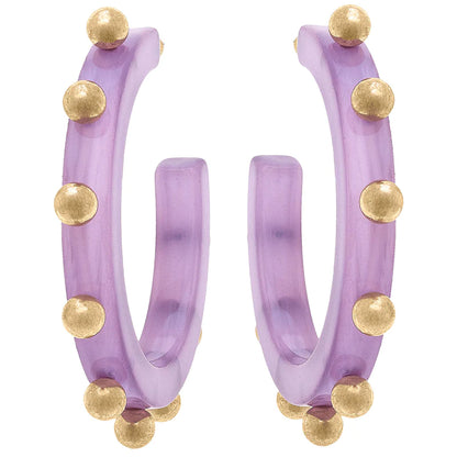 Kelley Studded Hoop