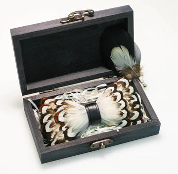 Feathered Bow Ties