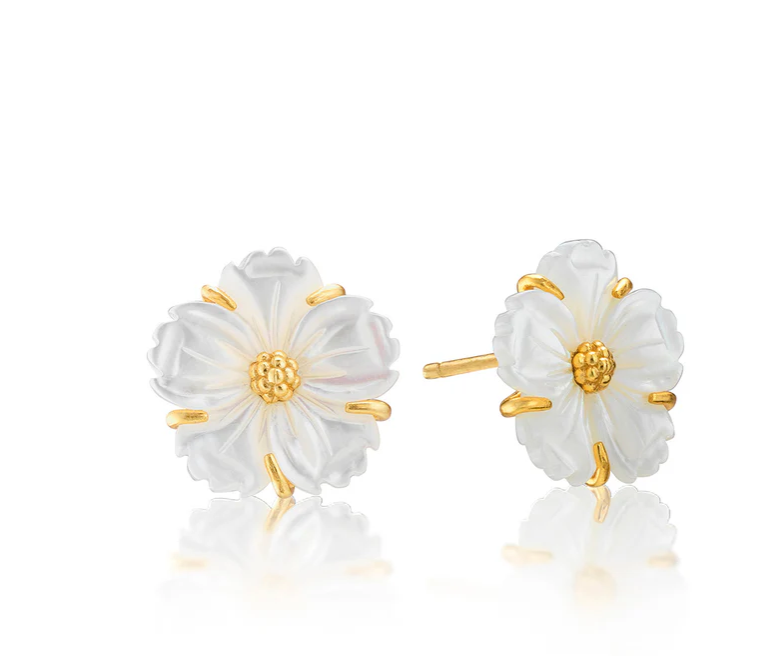 Mermaid Garden Stud Earrings