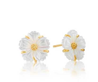 Mermaid Garden Stud Earrings