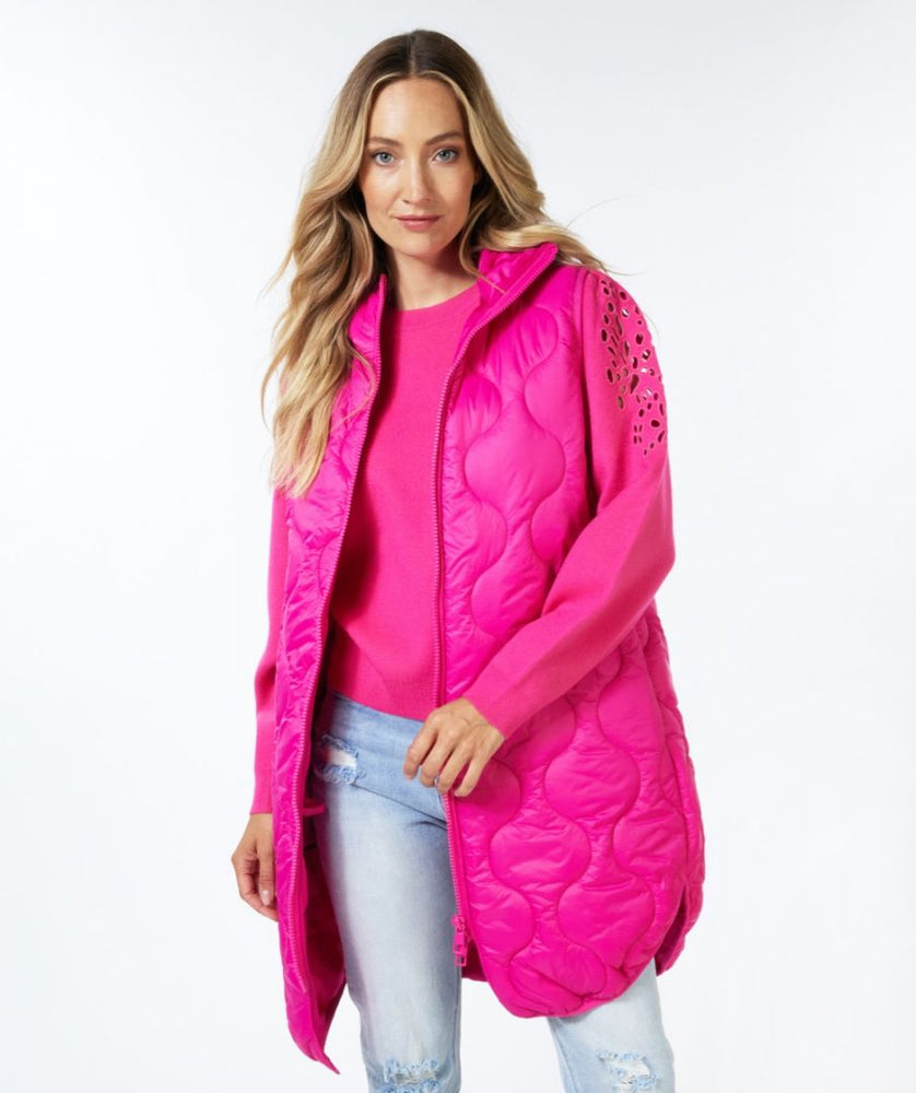 Long Quilted Body Warmer