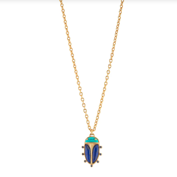 Scarab Charm Necklace